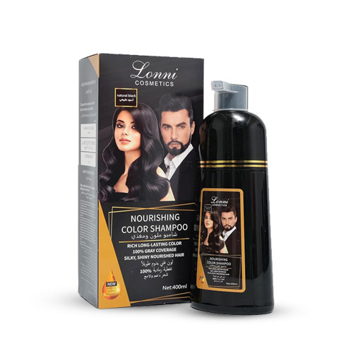 Long lasting hair color shampoo - 3 Piece For 49 AED