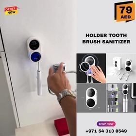 Holder tooth brush sanitizer